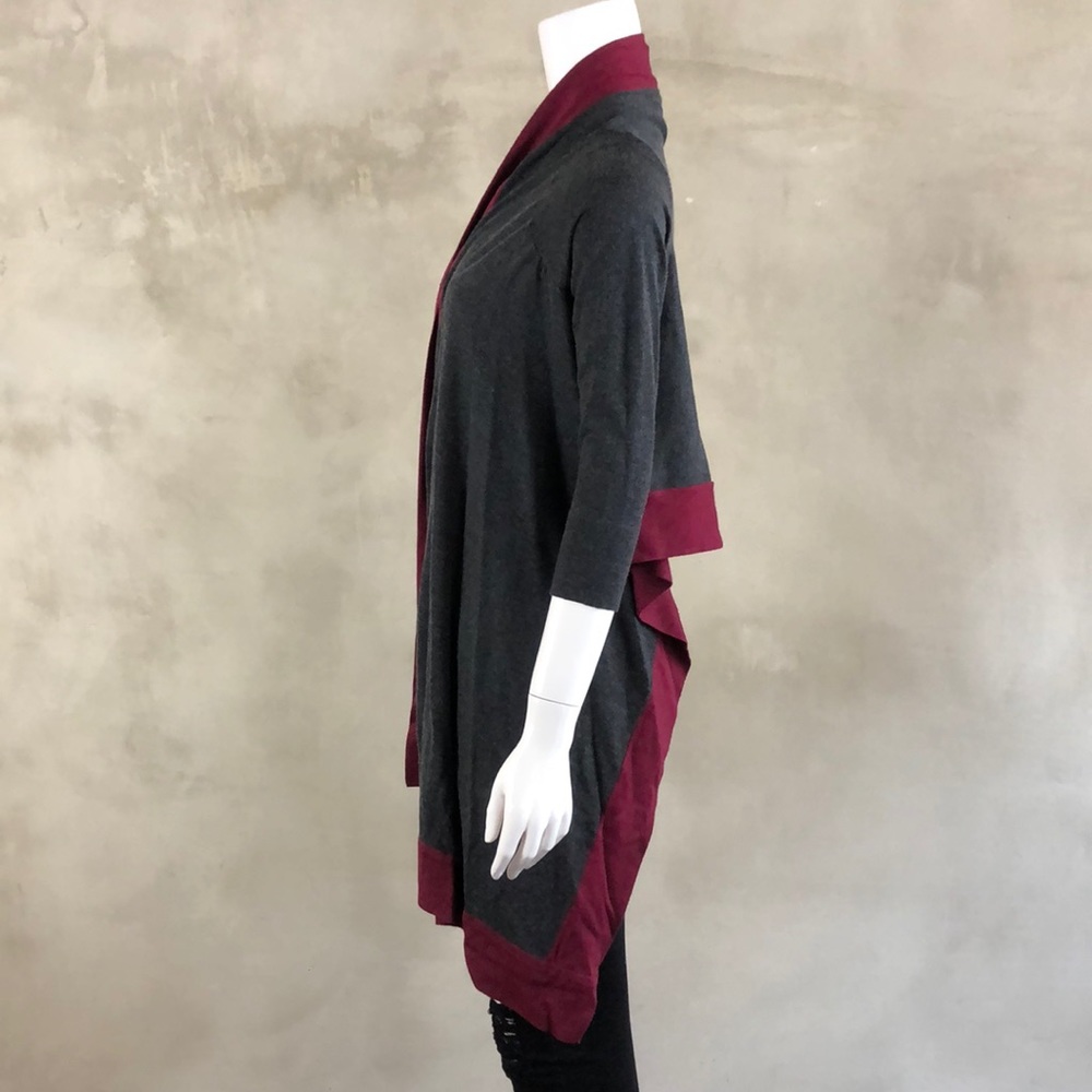 My Gray & Burgundy Shrug - Picture 5 of 7